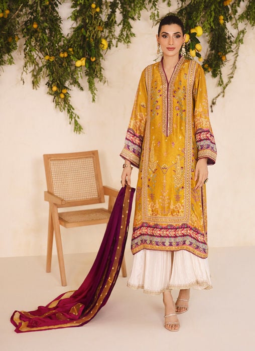Coco Ferozi Shirt And Dupatta