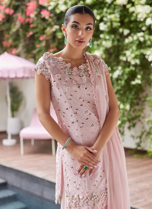 Elif Lavender Shirt And Dupatta