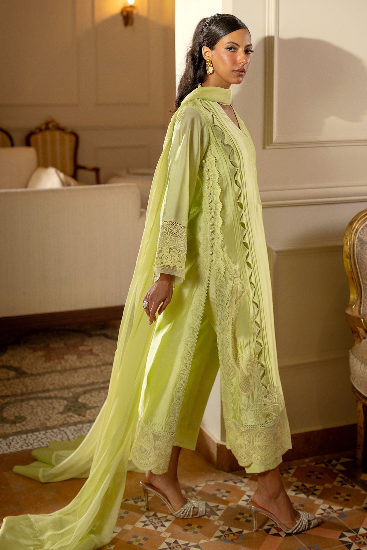 Zarrin (Shirt, Pants And Dupatta)
