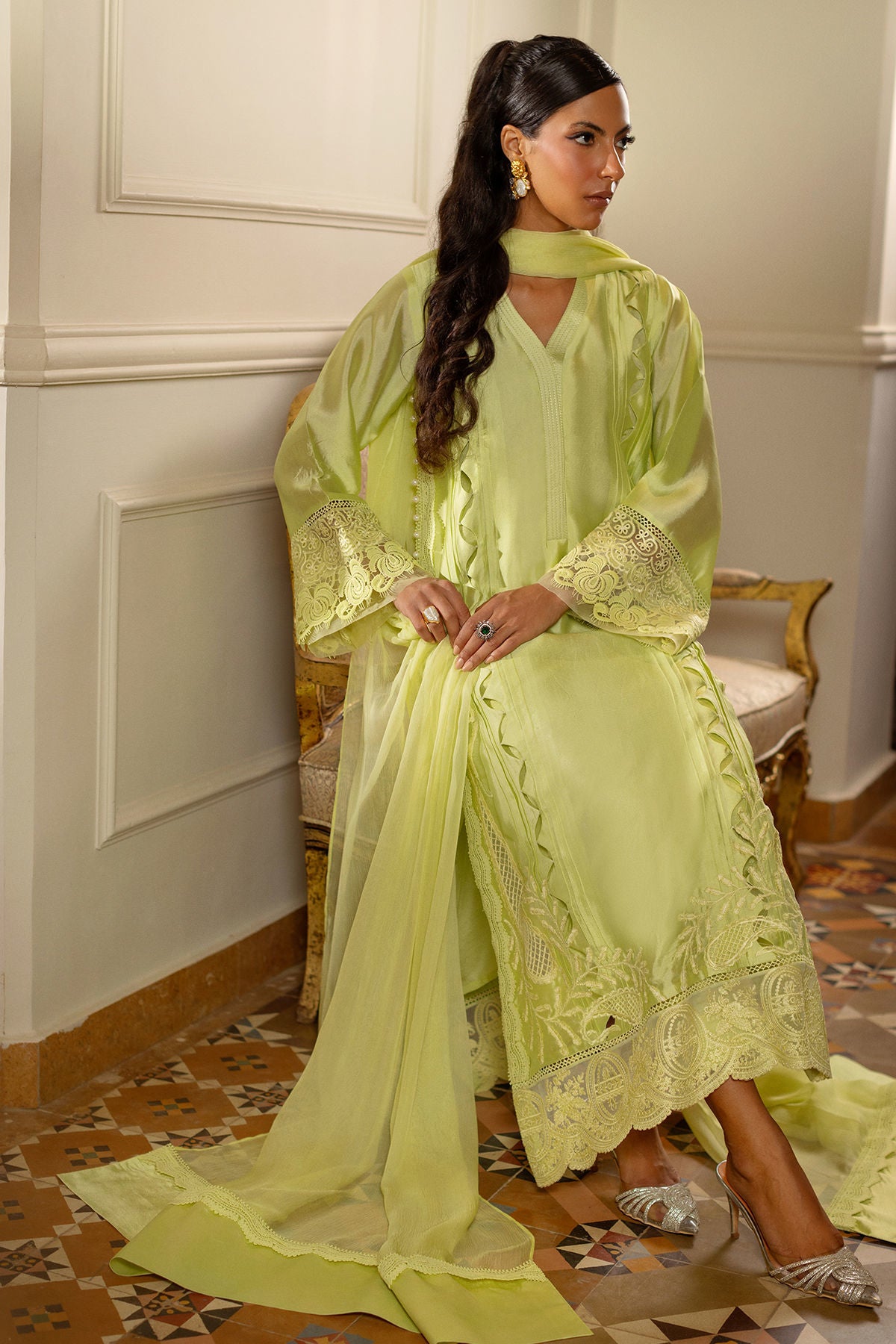 Zarrin (Shirt, Pants And Dupatta)