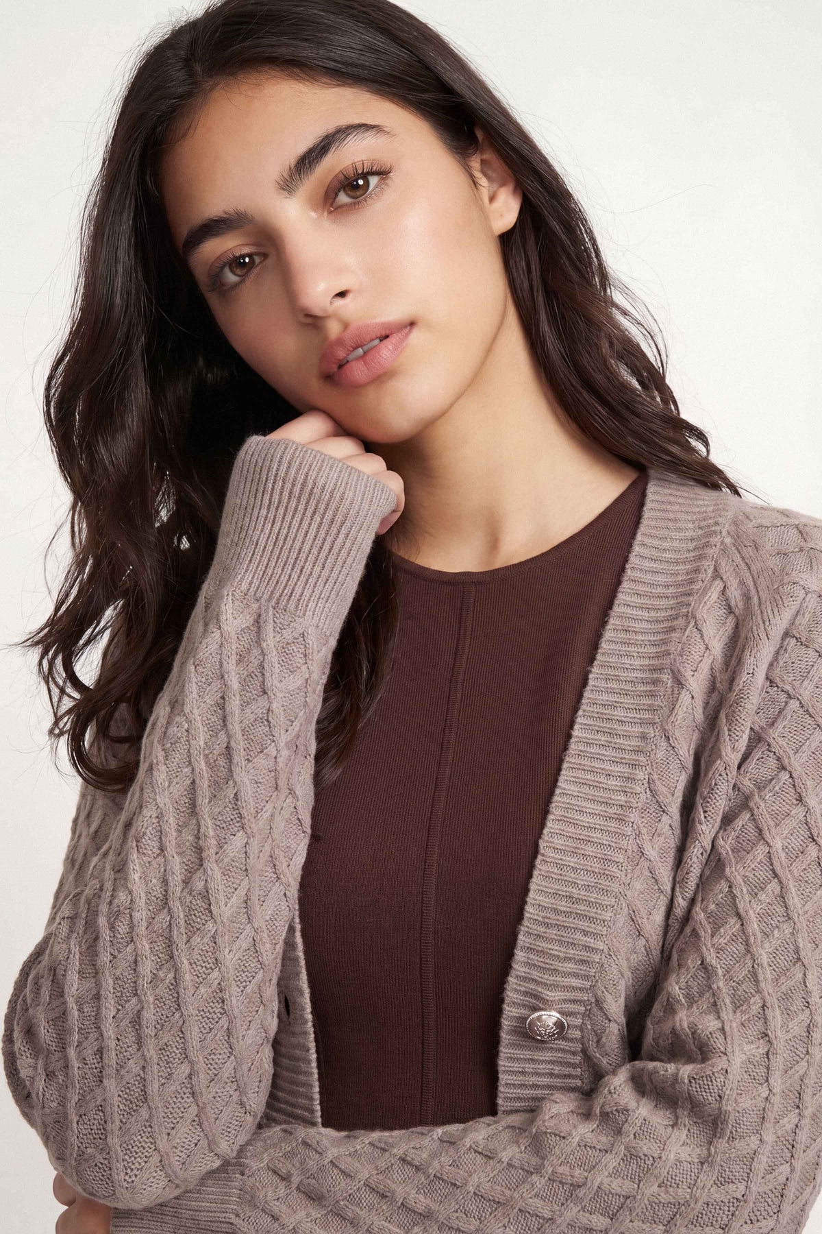 Beige Long Sweater-1719090118