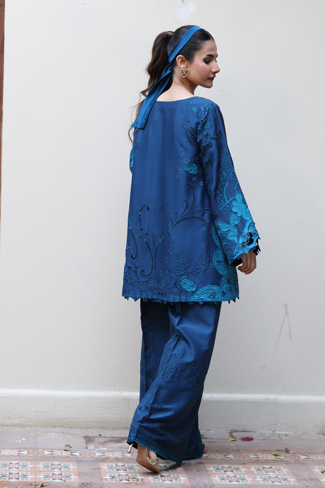 Donatella - Pure Raw Silk Pants