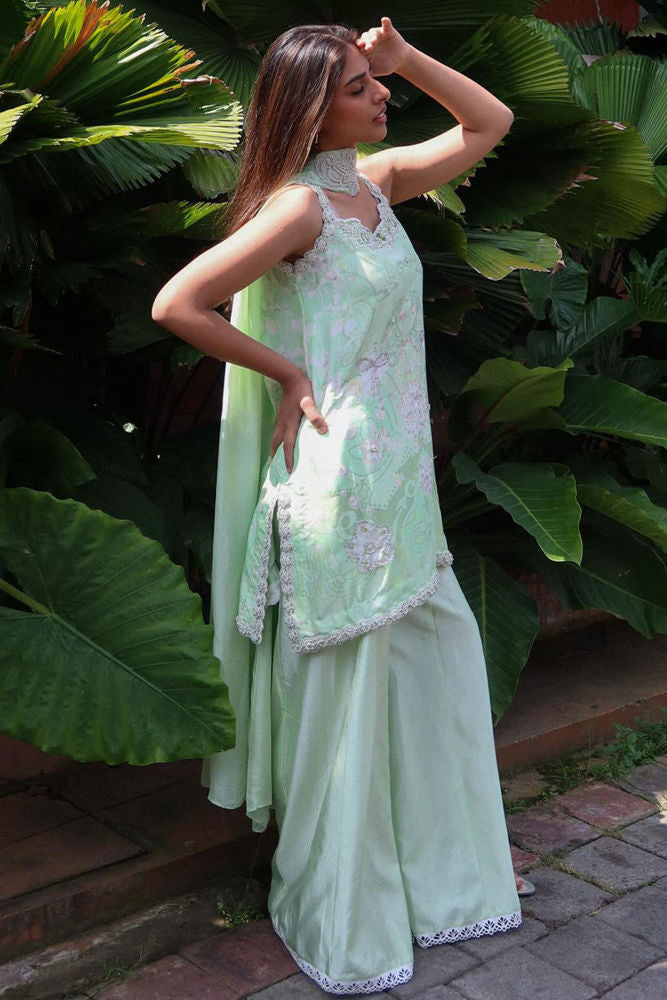 Marjorie Shirt and Dupatta with Fine Embroidery | AJ