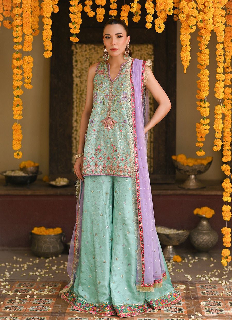 Eirlys Aqua Short Shirt And Do-Paincha Dhakha