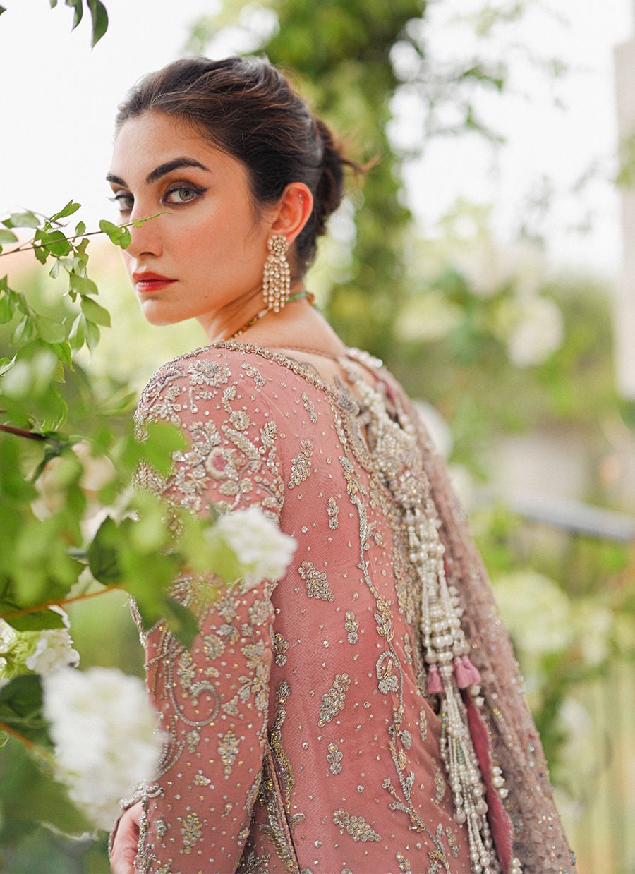 Aanya Rose Pink French Chantilly Bridal