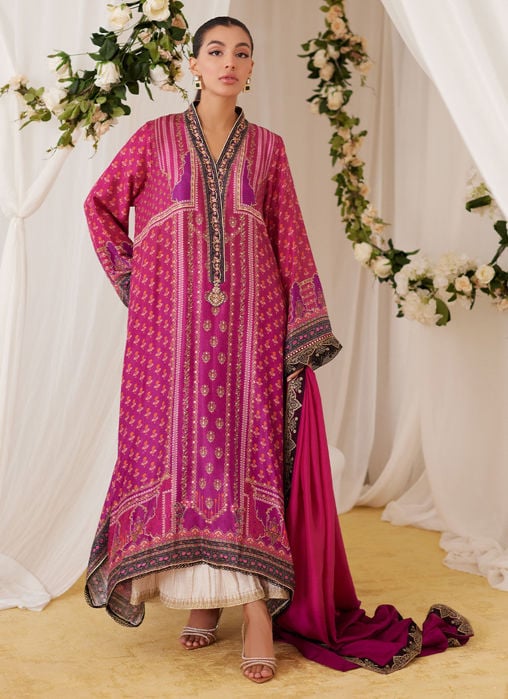 Oceea Printed Shirt And Dupatta