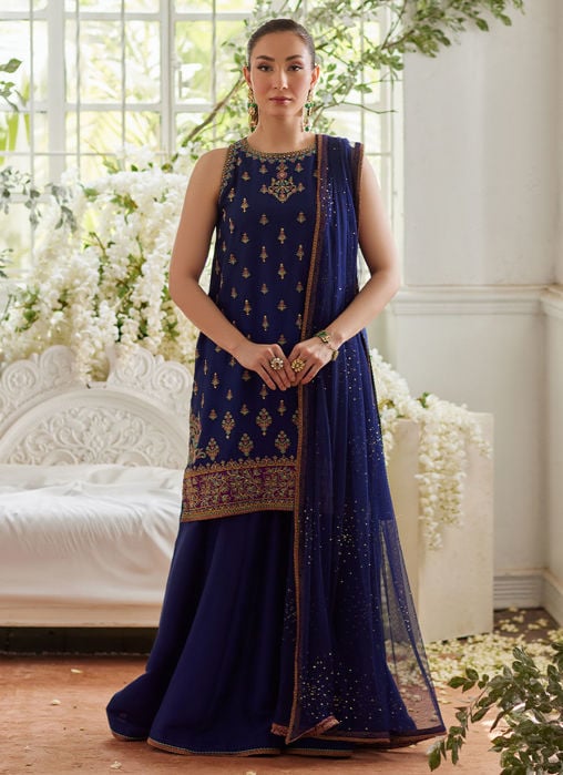 Jihan Fuschia Kalidaar And Dupatta