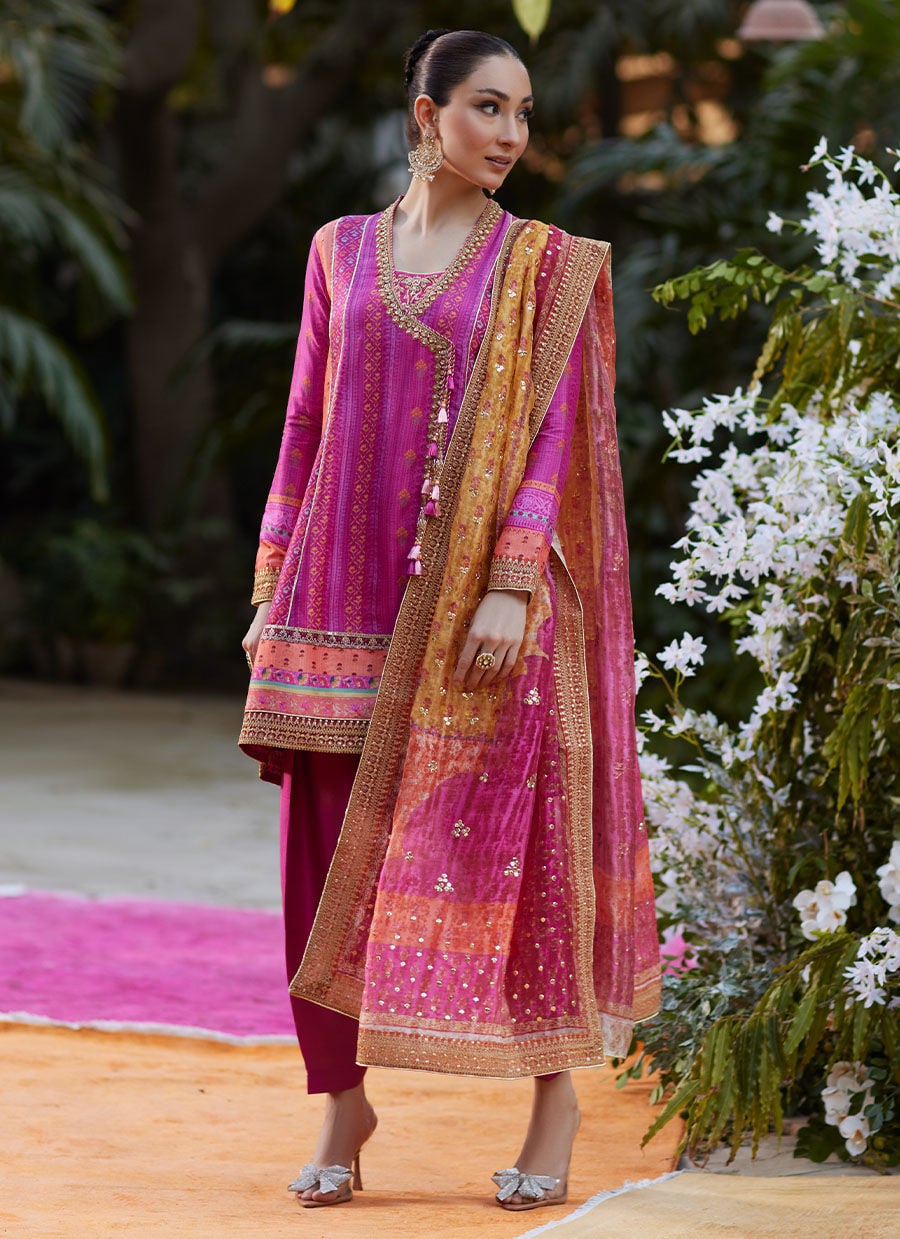 Sibel Short Angharka And Dupatta