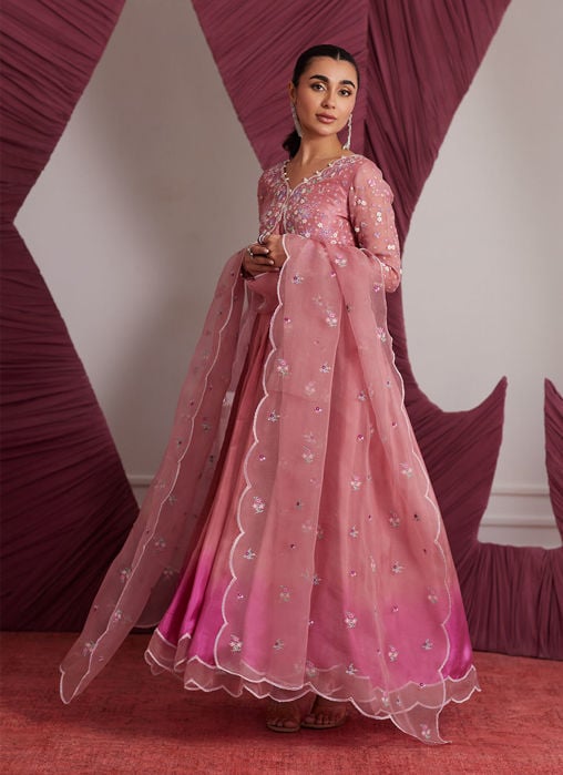 Vezeen Magenta Saree