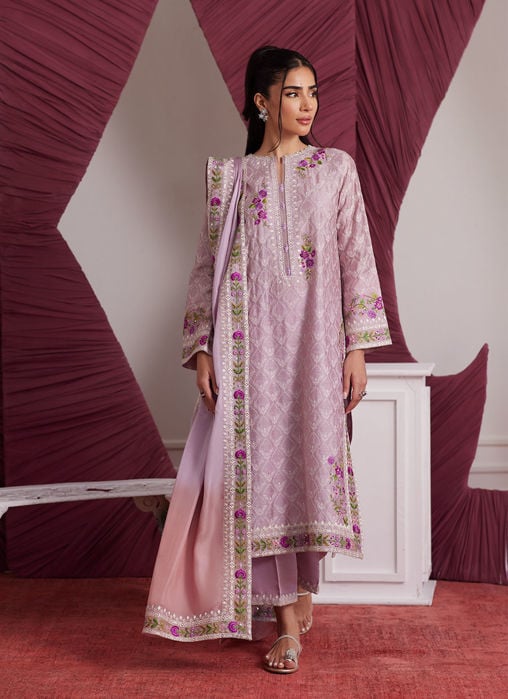 Jihan Fuschia Kalidaar And Dupatta