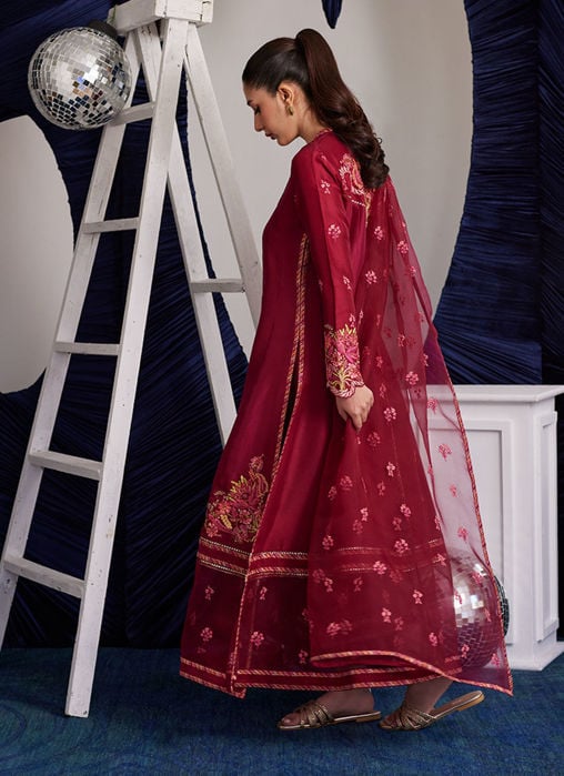 Layla Peach Shirt And Dupatta