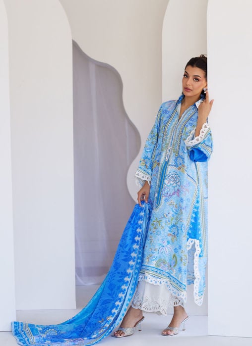 Maala Printed Raw Silk Shirt And Dupatta