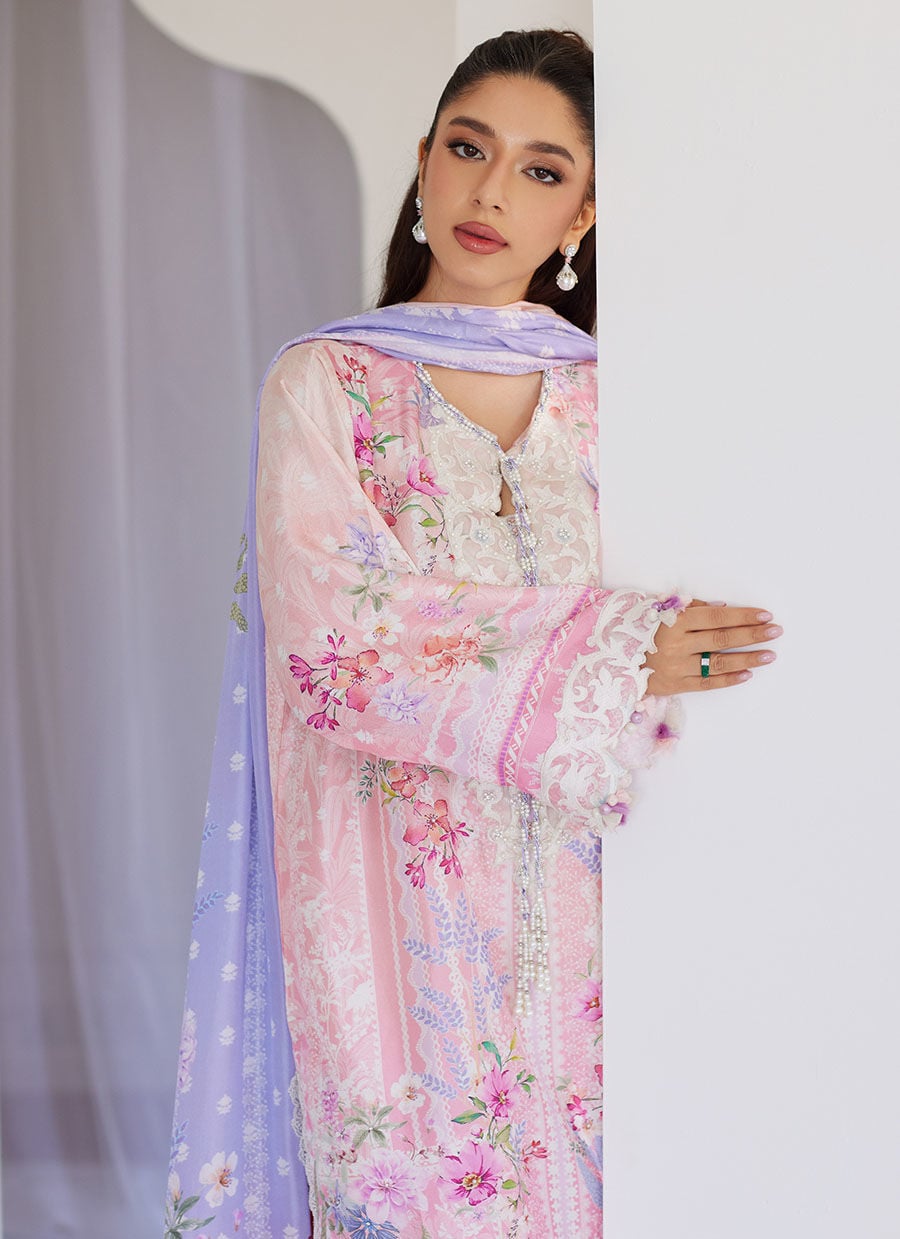 Oddie Pink Shirt And Dupatta