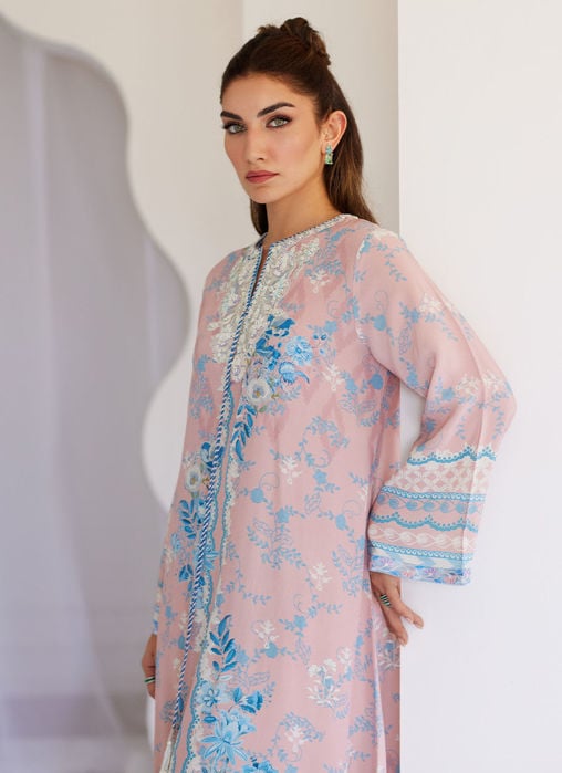 Malia Crepe Tunic And Silk Dupatta