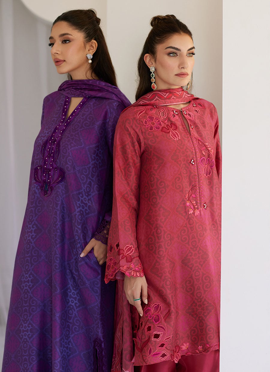 Amity Purple Shirt And Dupatta