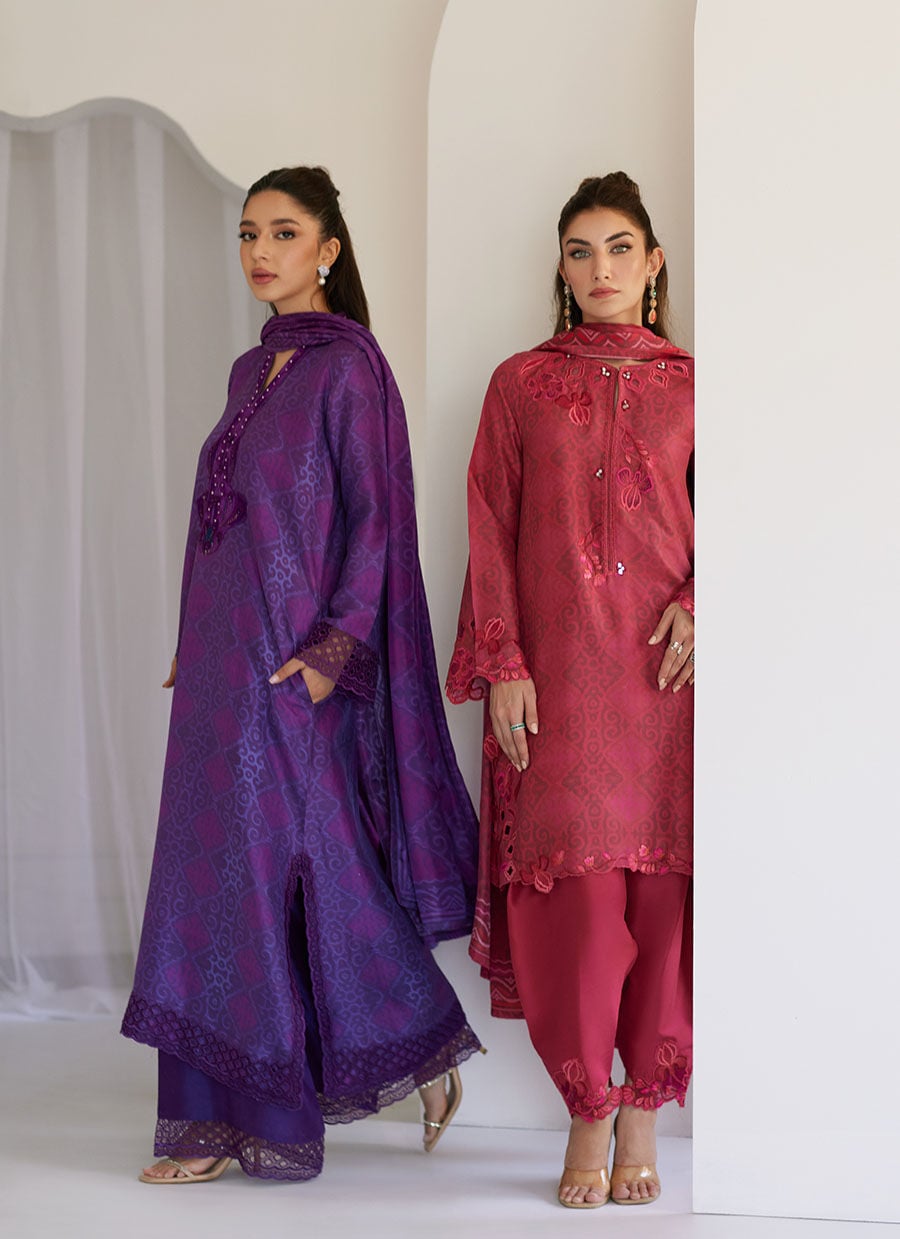 Amity Purple Shirt And Dupatta