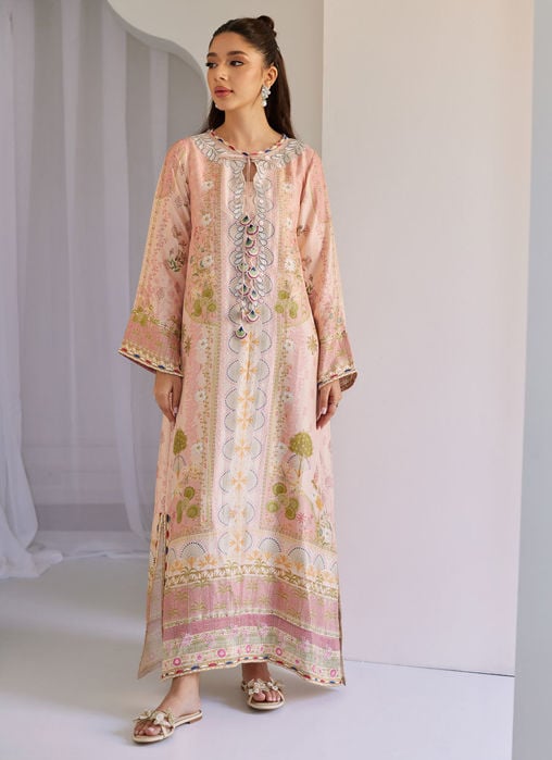 Cali Raw Silk Kaftan