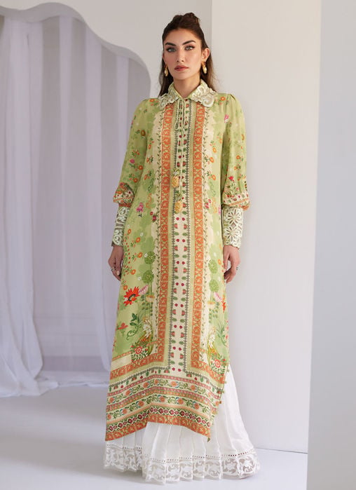 Kelly Lime Shirt And Dupatta