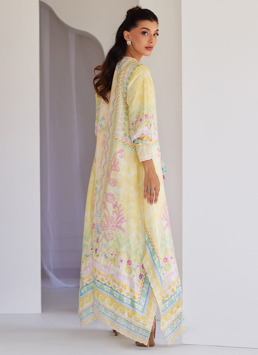Cali Raw Silk Kaftan