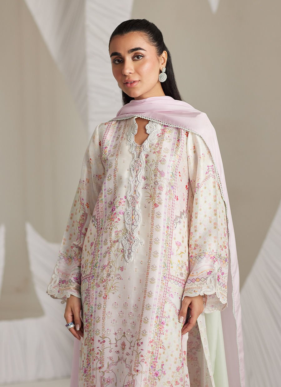 Brea Ivory Shirt And Dupatta