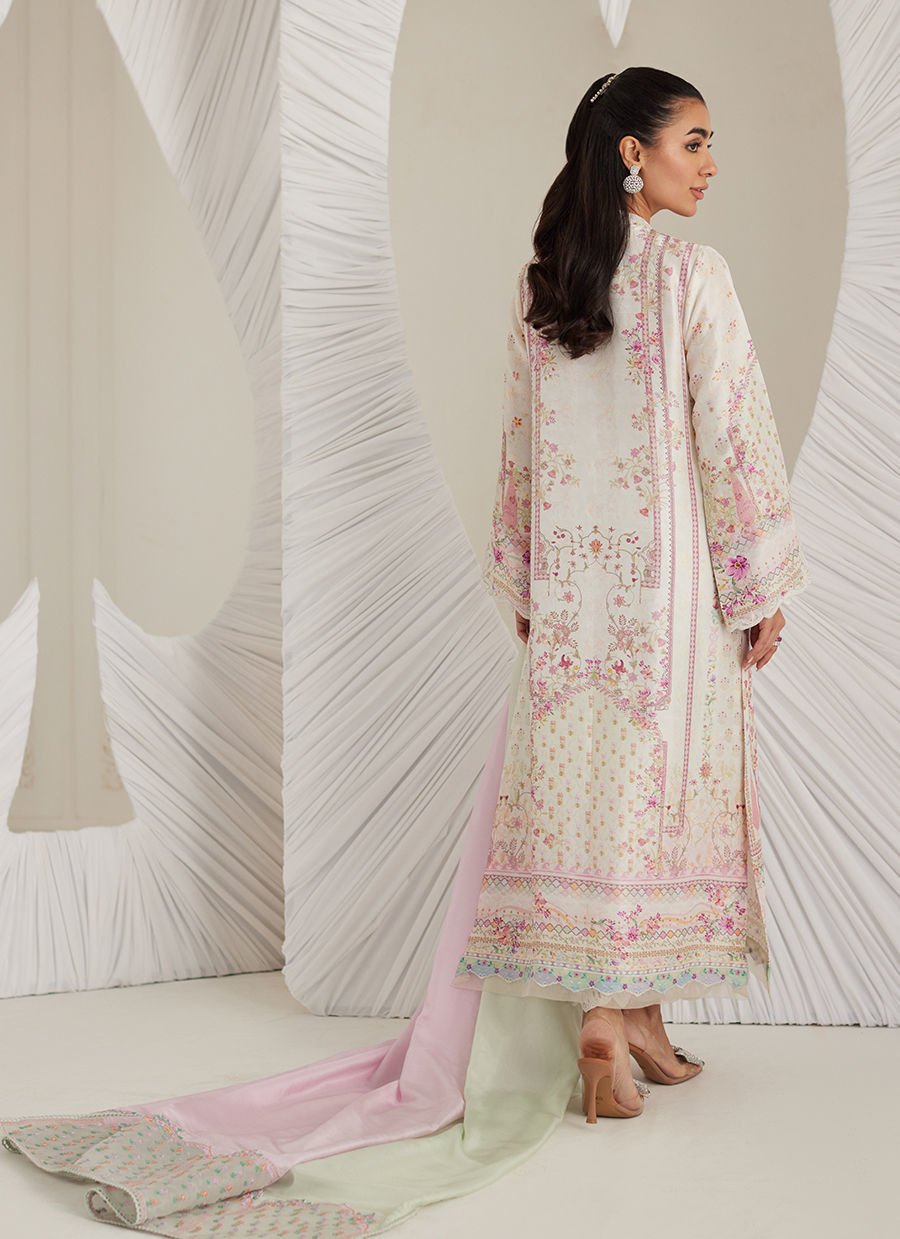 Brea Ivory Shirt And Dupatta