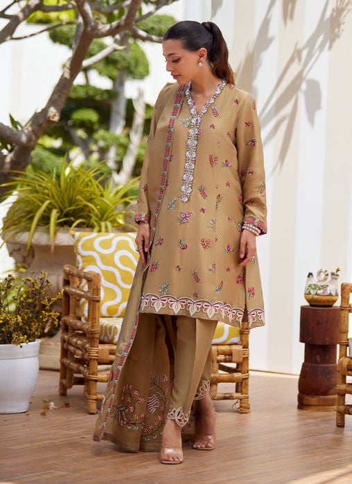 Isa Ivory Shirt and Dupatta