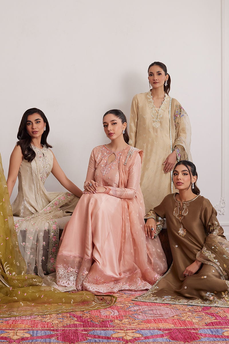 Everly Cream Shirt, dupatta and pants