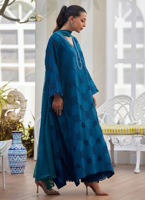 Leelee Ivory Kalidaar And Dupatta