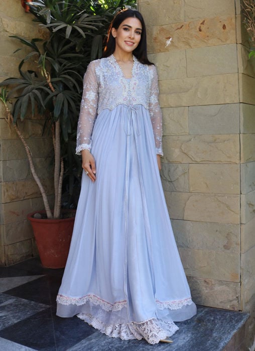 Aleen Apricot Shirt And Dupatta