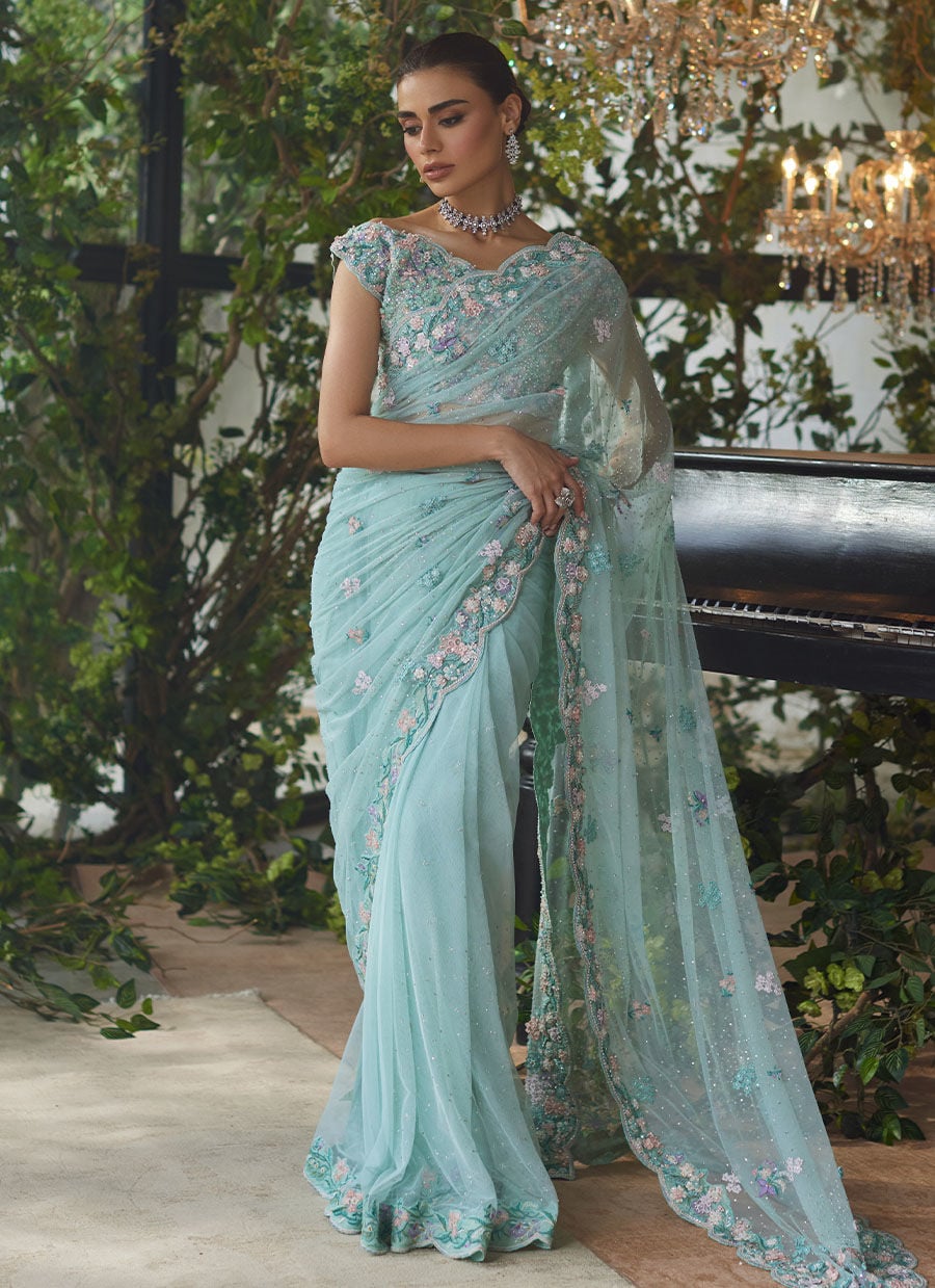 Vanya Aqua Saree