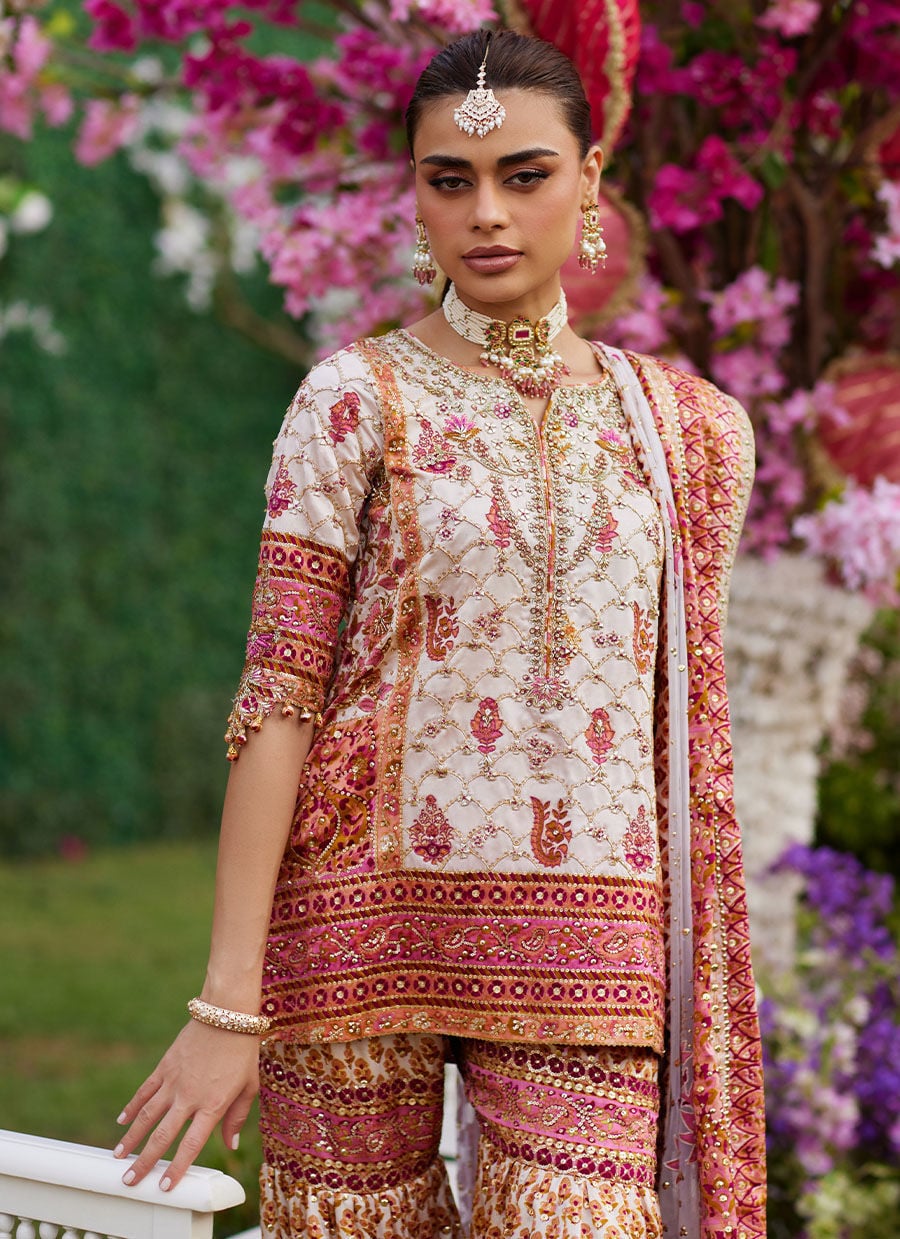 Velina Block Printed Shirt And Gharara