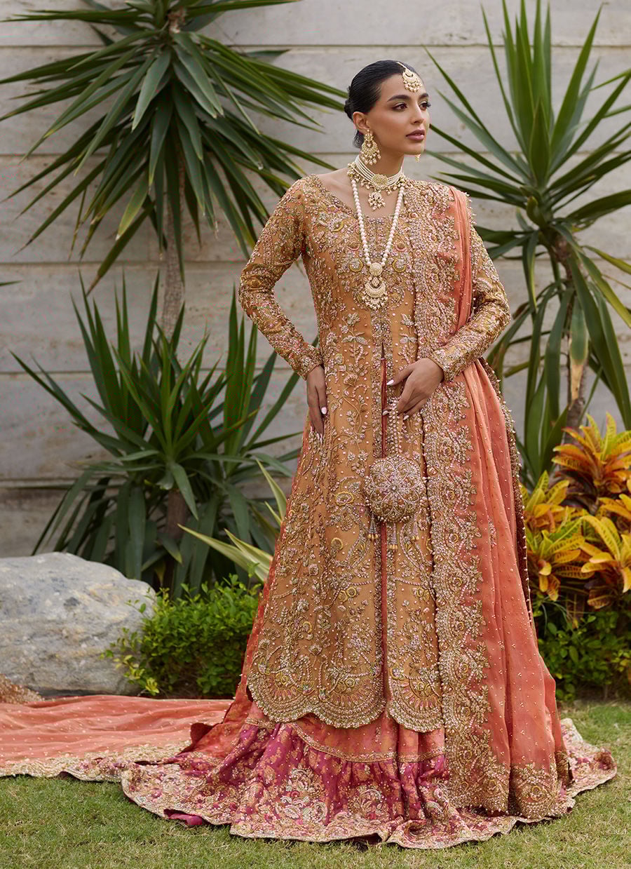Gulbahar Peach Bridal