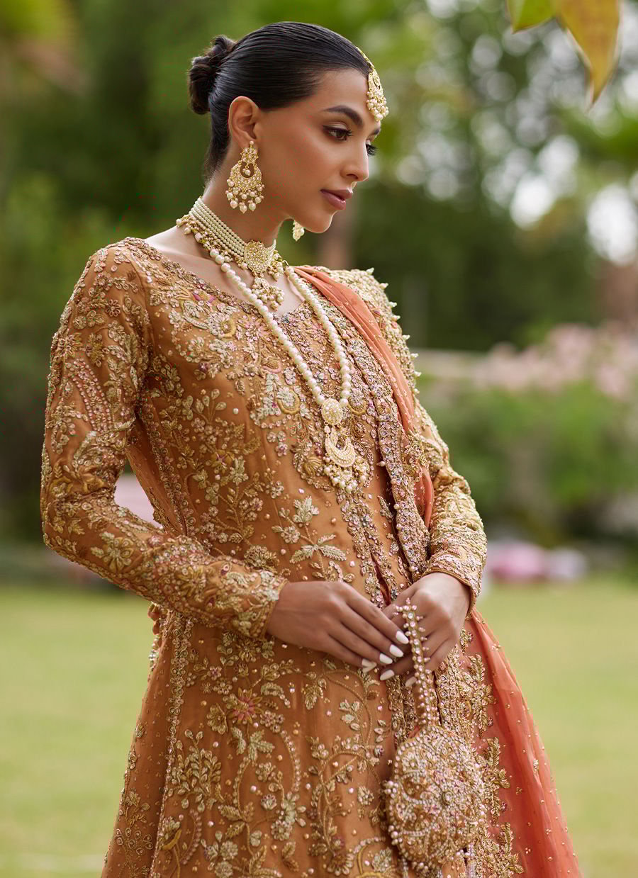 Gulbahar Peach Bridal