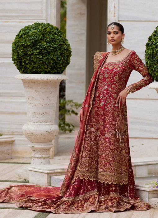 Gulbahar Peach Bridal