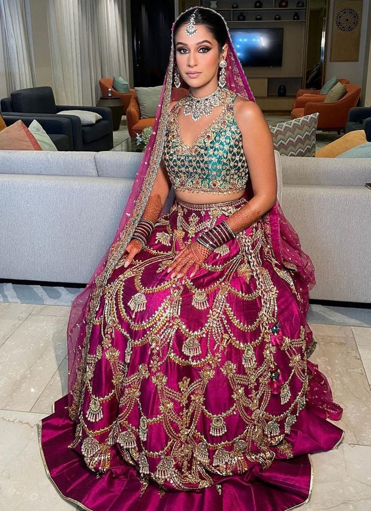 Sanya is Gorgeous in a Signature #FarahTalibAziz Ensemble