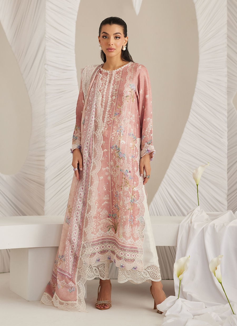 Elara Blush Shirt And Dupatta
