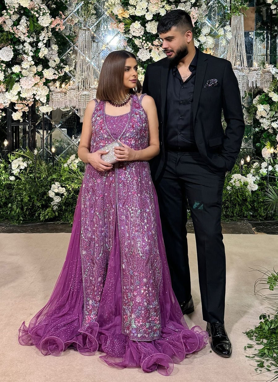 Hana Purple Front Open Jacket