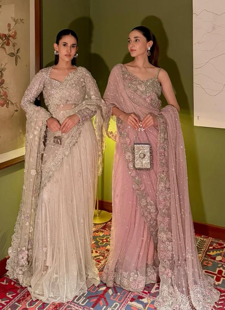 Umara And Kashaf In # FTA Pastel Sarees
