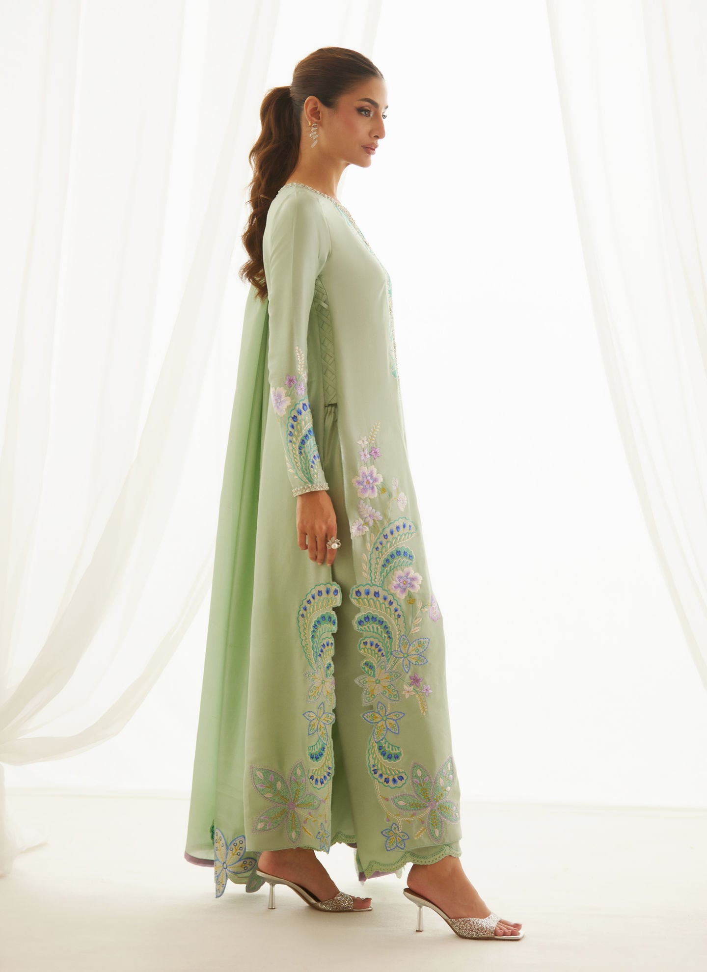 Jovie Blue Shirt And Dupatta