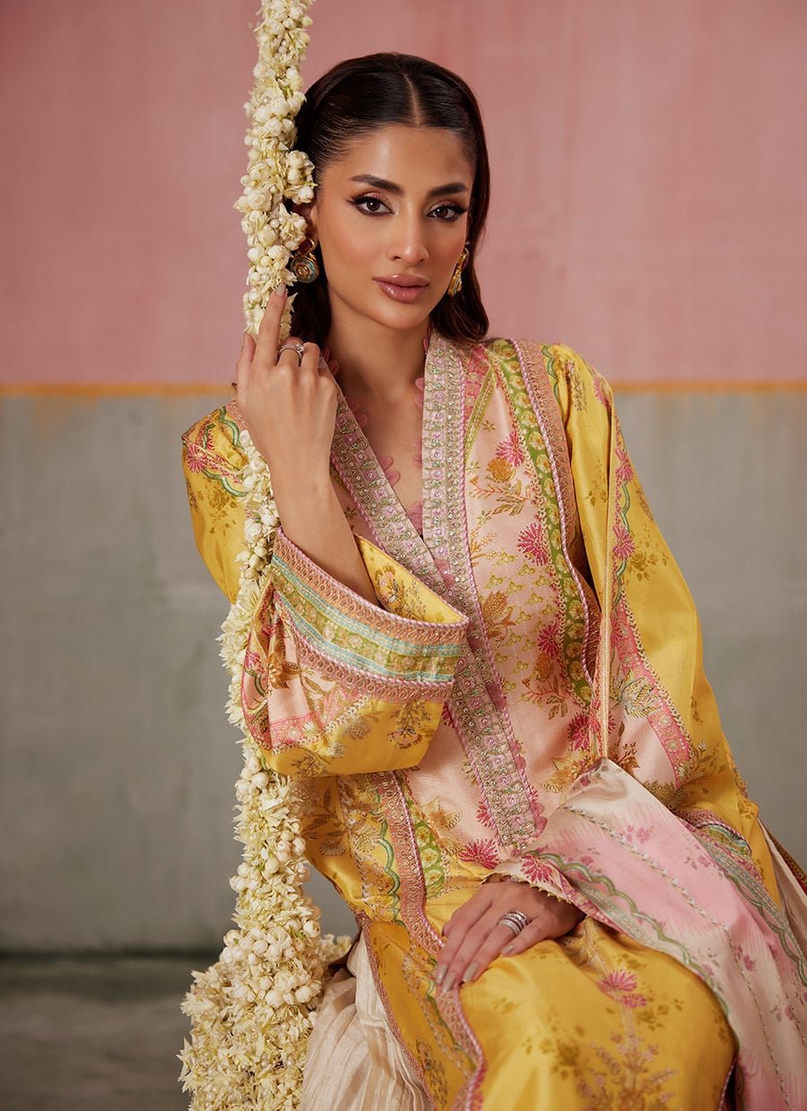Mogra Buttercup Shirt And Dupatta