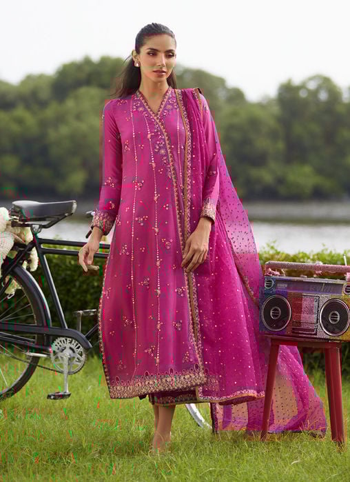 Pehil Purple And Dupatta Kalidaar