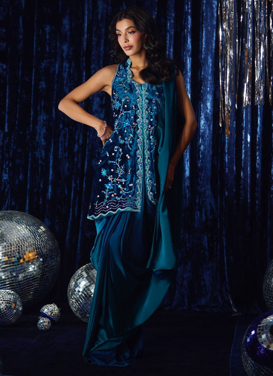 Pri Prussian Blue Saari Jacket