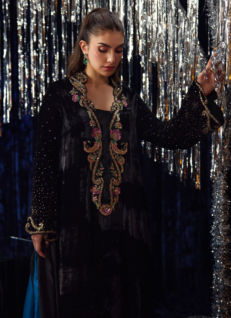 Nori Black Kaftan