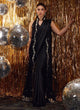 Aveline Black Velvet Jacket