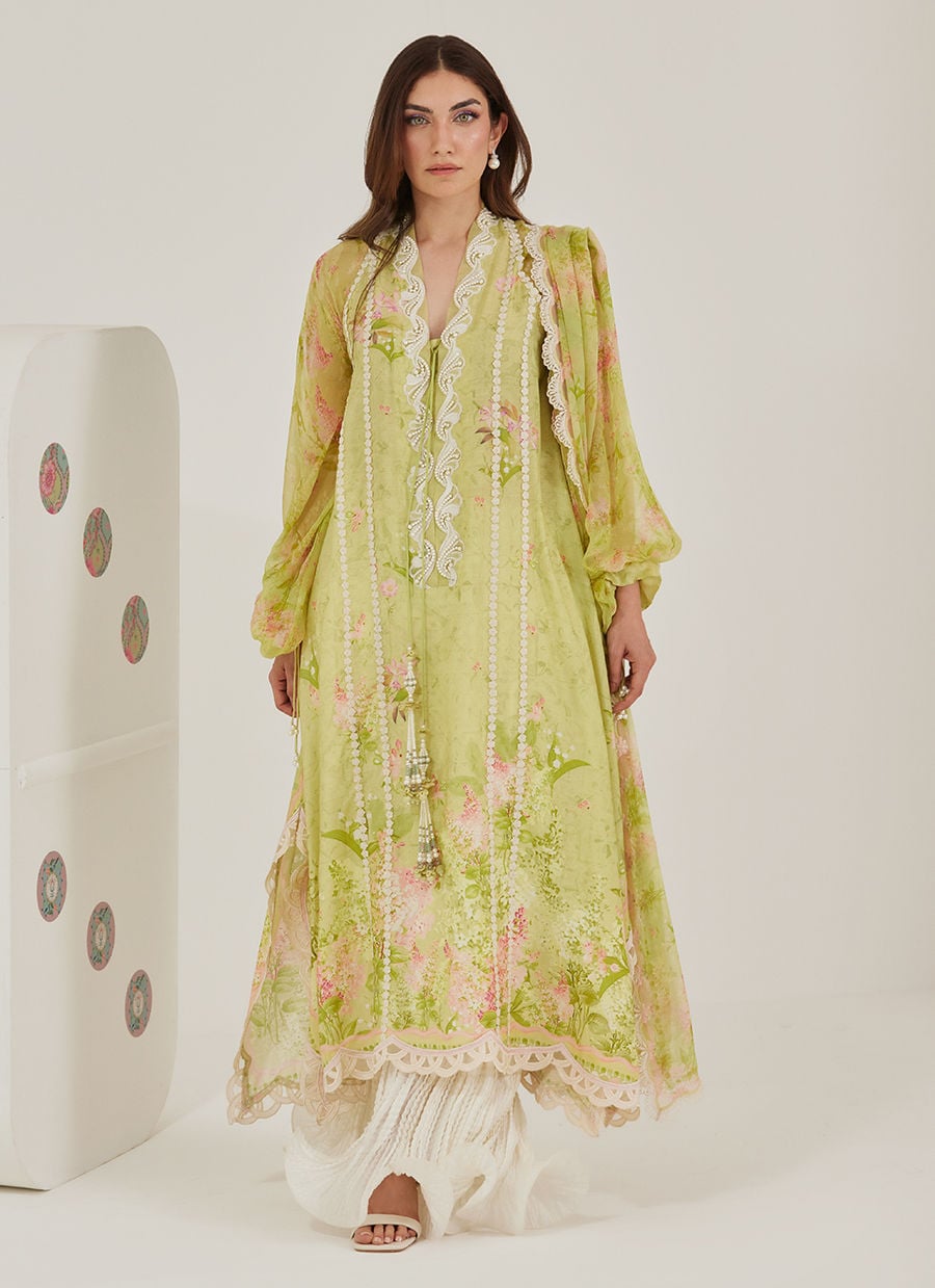 Malone Shirt And Dupatta