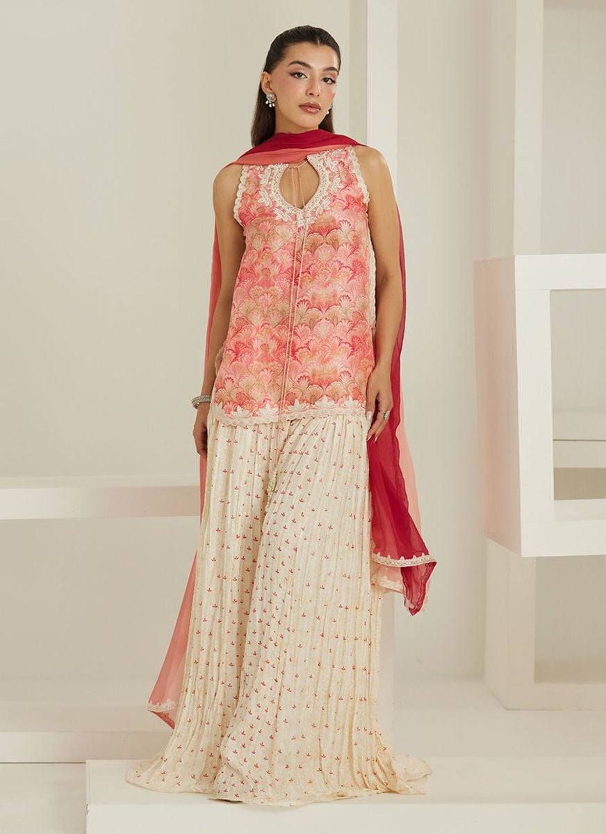 Selma Short Shirt Dupatta with Pants