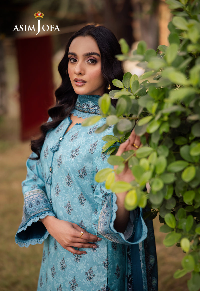 AJUBJD-46 Printed LAWN Stitched 3 PC
