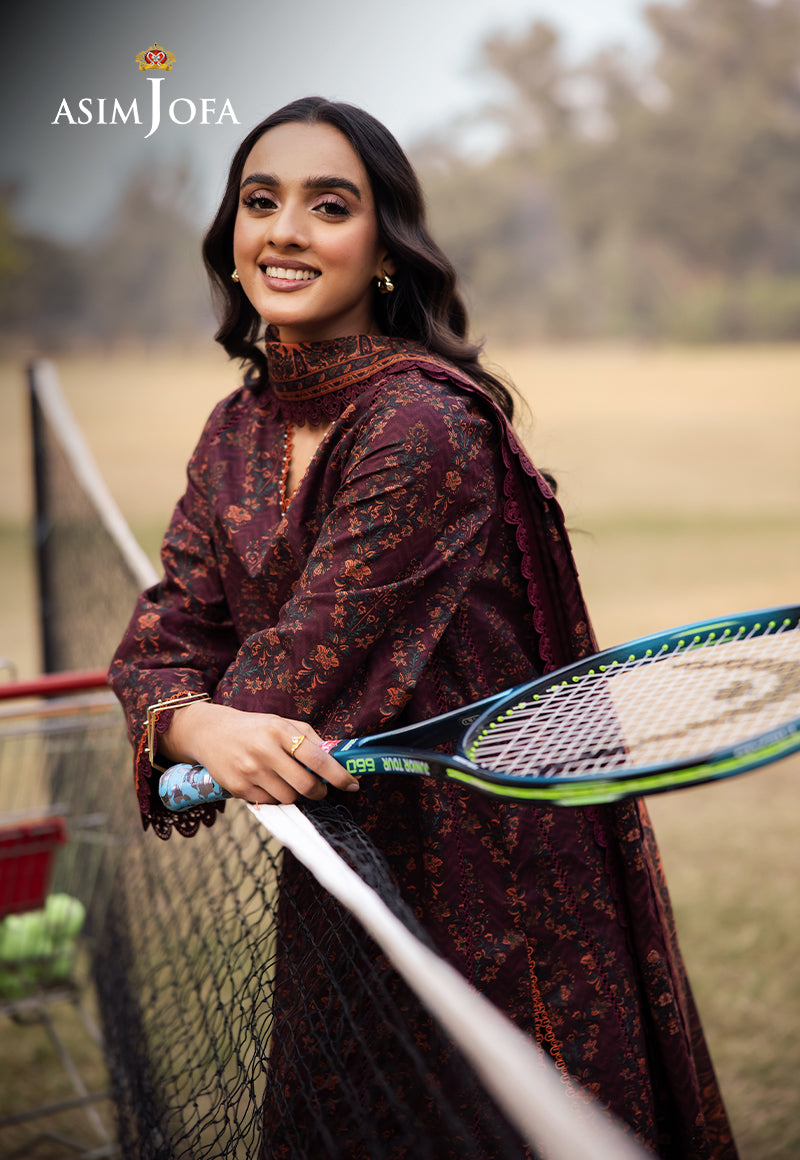 AJUBJD-28 Printed LAWN Stitched 3 PC