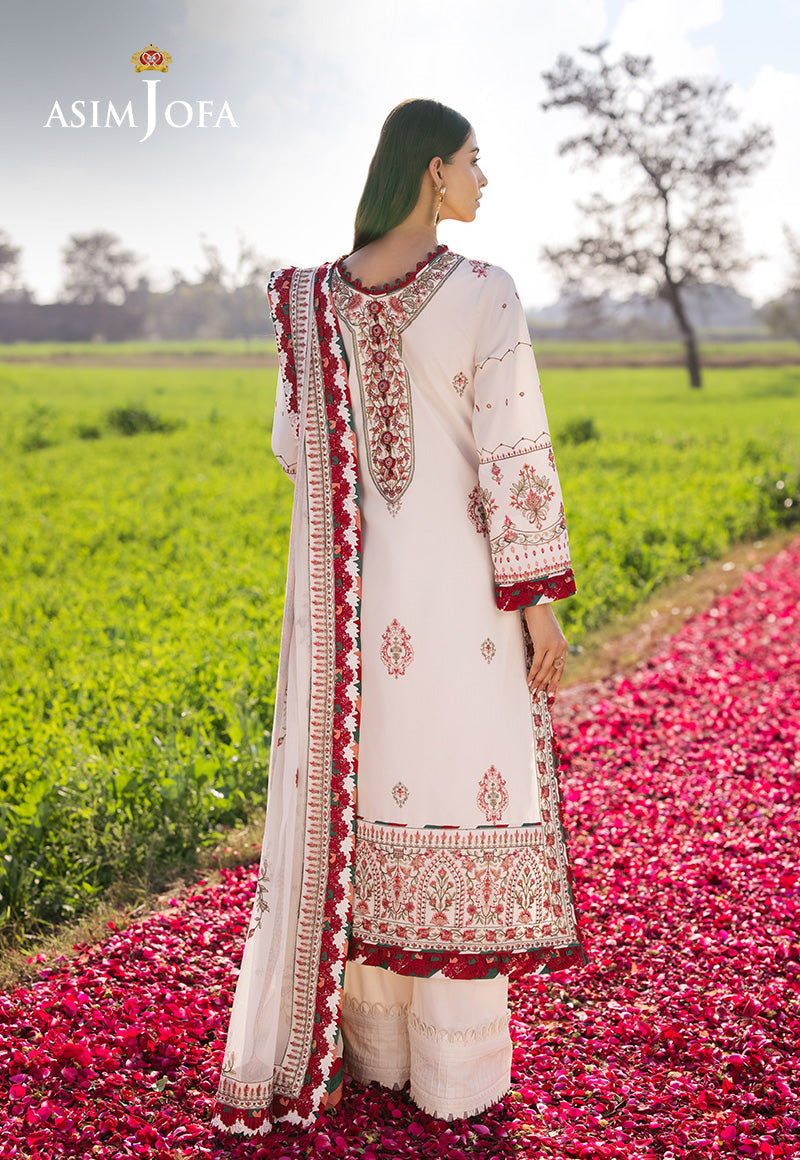 AJELLD-08 EMBROIDERED LAWN Stitched 2 PCS