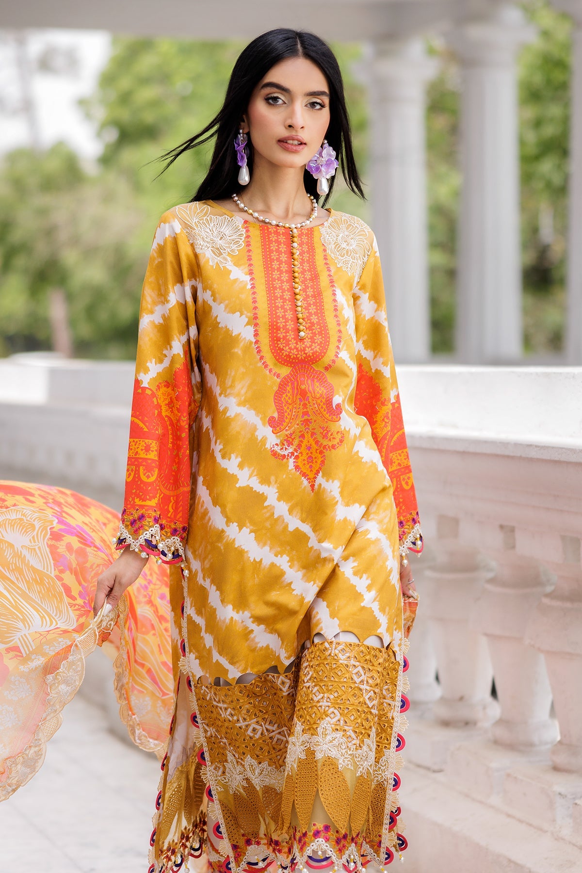 3-PC Unstitched Embroidered Lawn Collection AG6-06 A